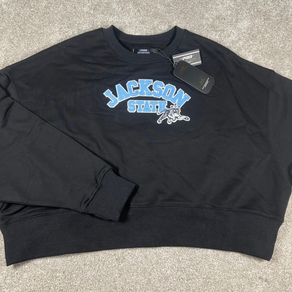 Pro Standard Jackson State University Tigers Black Sweatshirt Women's M‎